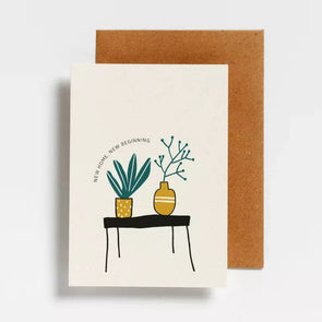New home, new beginning | postkaart | Hello August